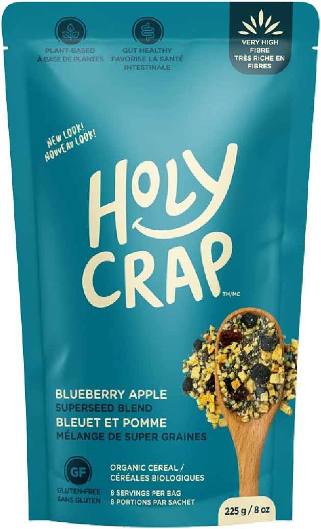 Holy Crap Organic Blueberry Apple Superseed Cereal Blend, 225g