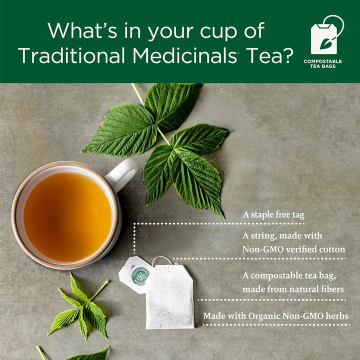 Traditional Medicinals Organic Lemon Balm Herbal Tea, 24g (16 bags)