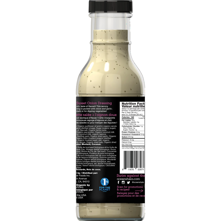 Ocean's Halo Organic Maui Onion Ranch Dressing, 355ml