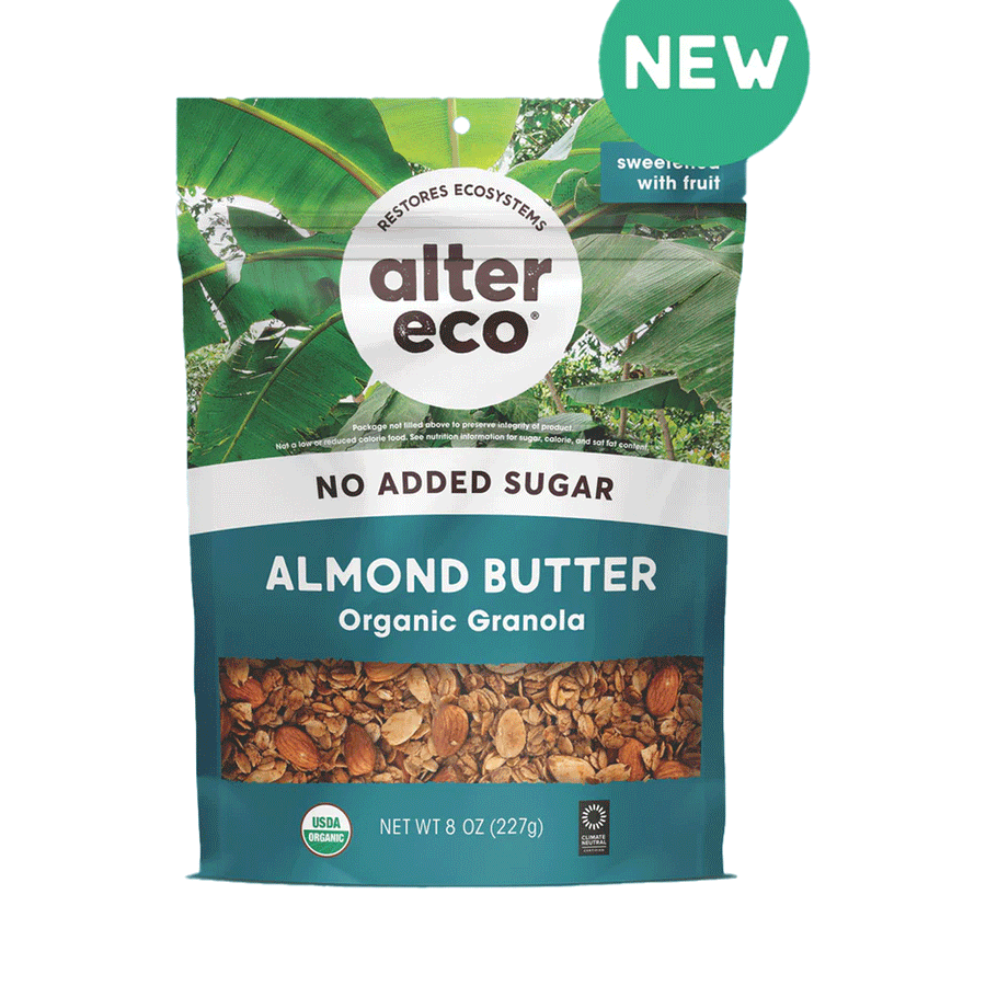 Alter Eco Almond Butter Organic Granola (No Sugar Added), 227g