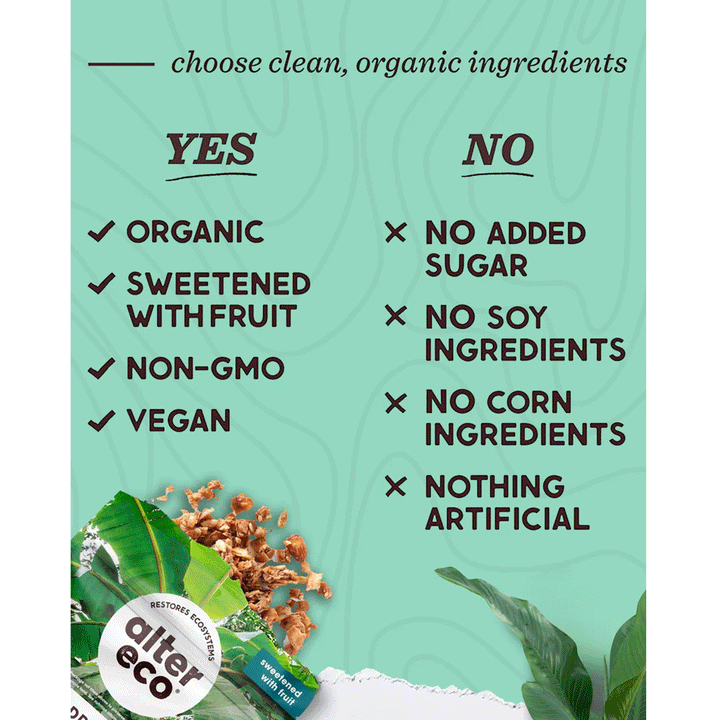 Alter Eco Almond Butter Organic Granola (No Sugar Added), 227g