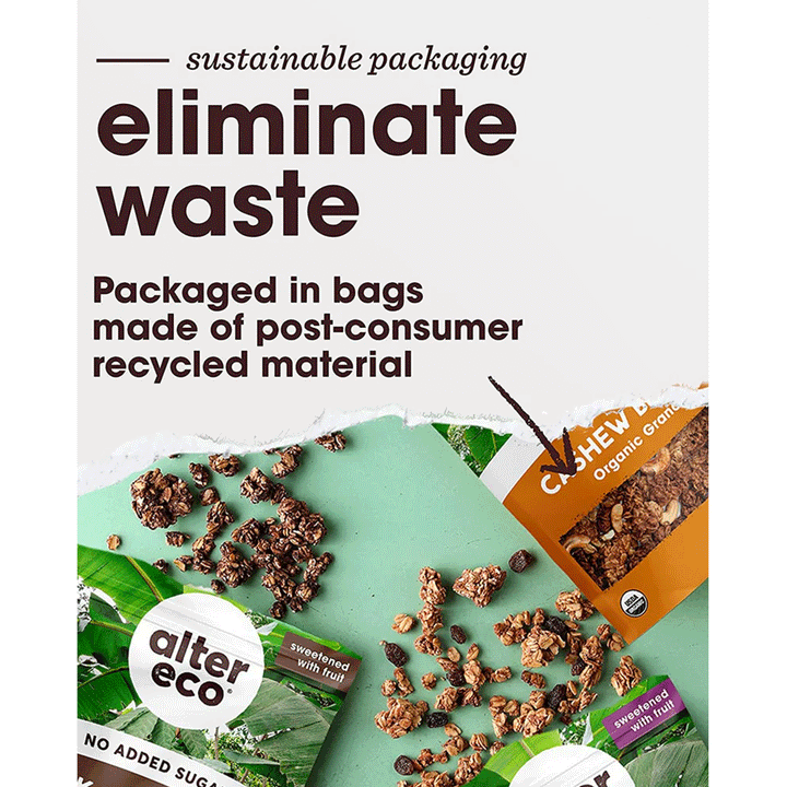 Alter Eco Cinnamon Raisin Organic Granola (No Sugar Added), 227g