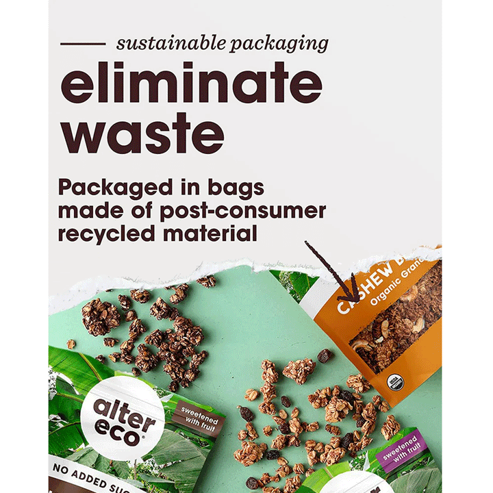 Alter Eco Dark Chocolate Organic Granola (No Sugar Added), 227g