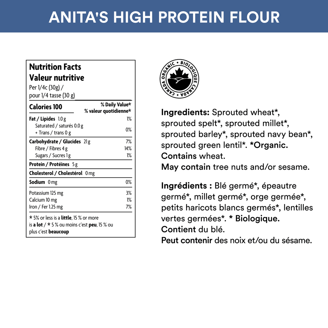 Anita's Organic Mill Organic Sprouted High Protein Flour, 1kg