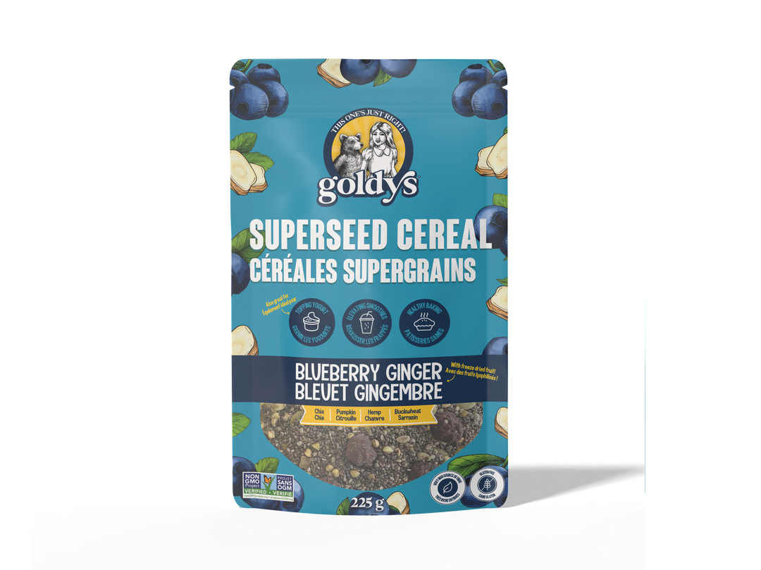 Goldy's Superseed Cereal Blueberry Ginger, 225g