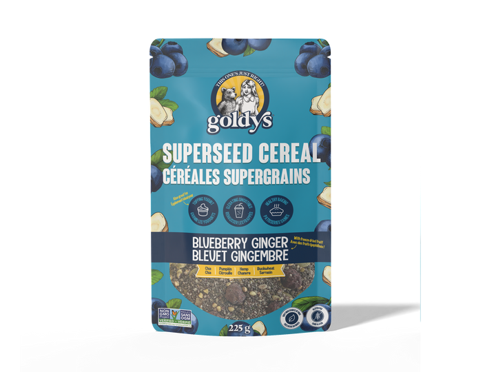Goldy's Superseed Cereal Blueberry Ginger, 225g