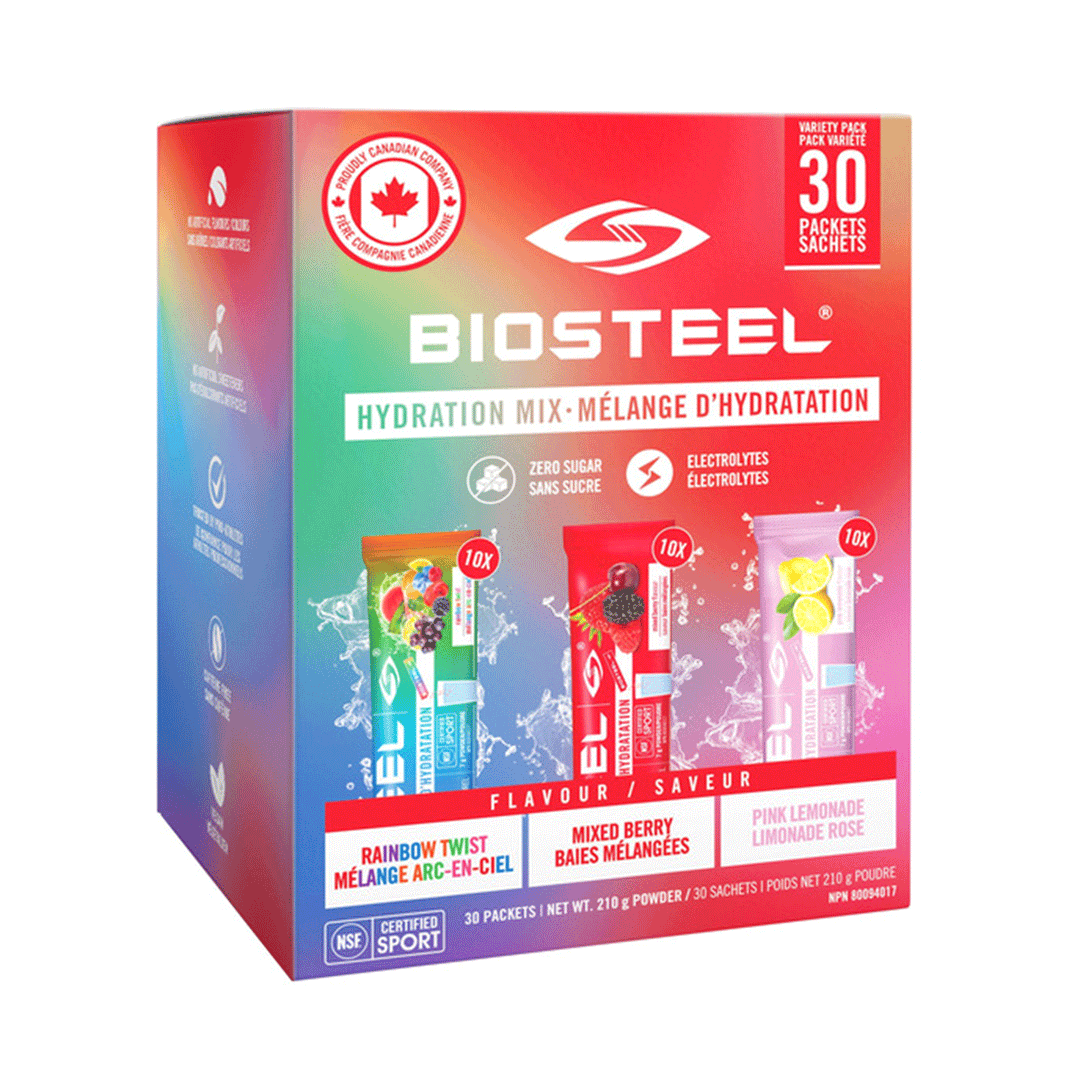 BioSteel Hydration Mix Variety Pack, 210g (30 Packets)