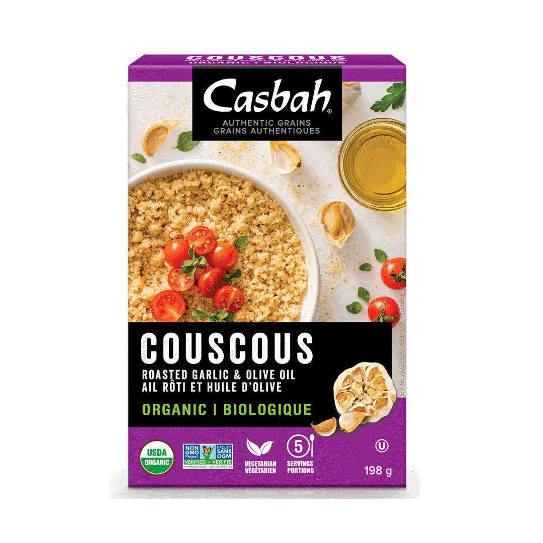 Casbah Organic Roasted Garlic & Olive Oil Couscous, 198g