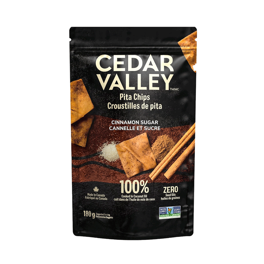 Cedar Valley Selections Cinnamon Sugar Pita Chips, 180g