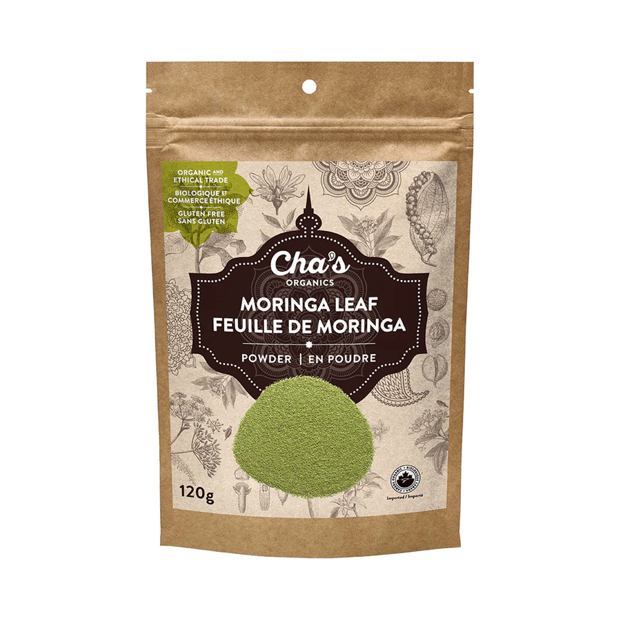 Cha's Organics Moringa Leaf Powder, 120g