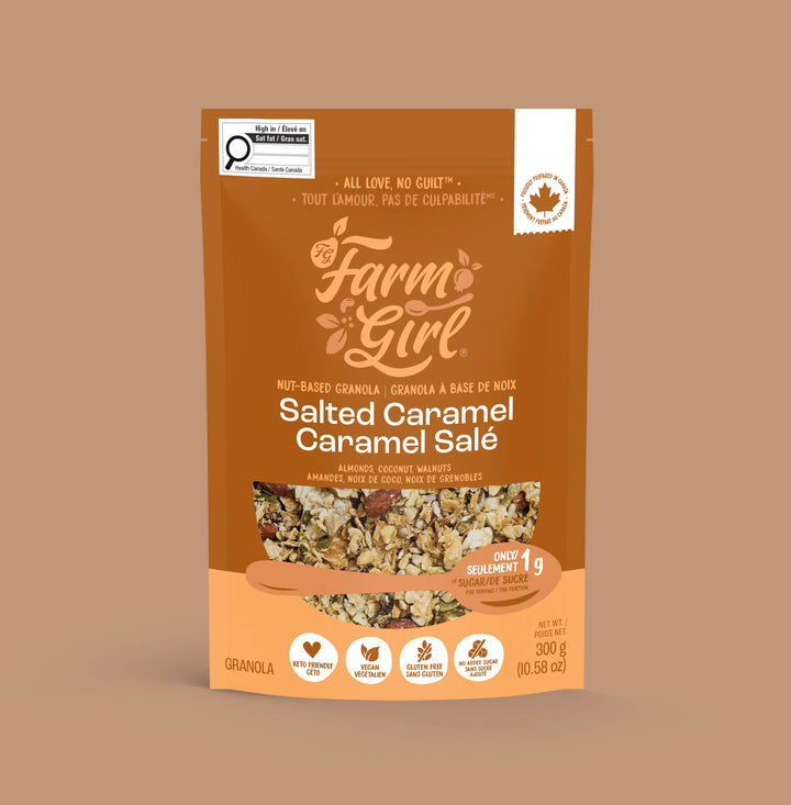 Farm Girl Gluten Free Salted Caramel Granola, 300g