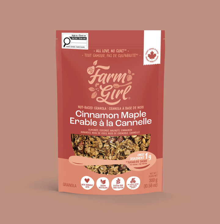 Farm Girl Gluten Free Cinnamon Maple Granola, 300g