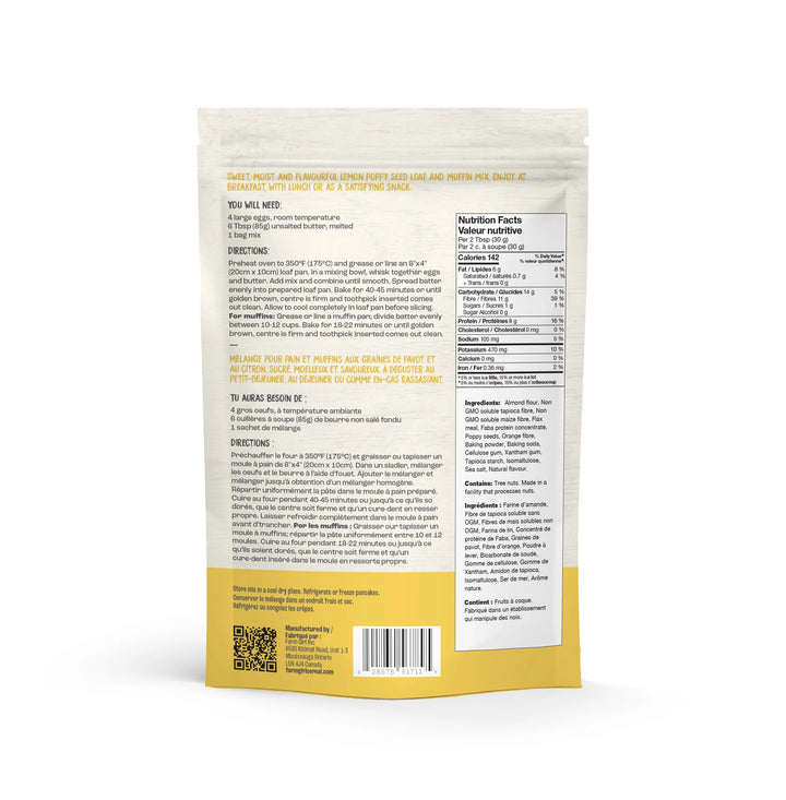 Farm Girl Keto Lemon Poppy Seed Loaf Mix, 350g