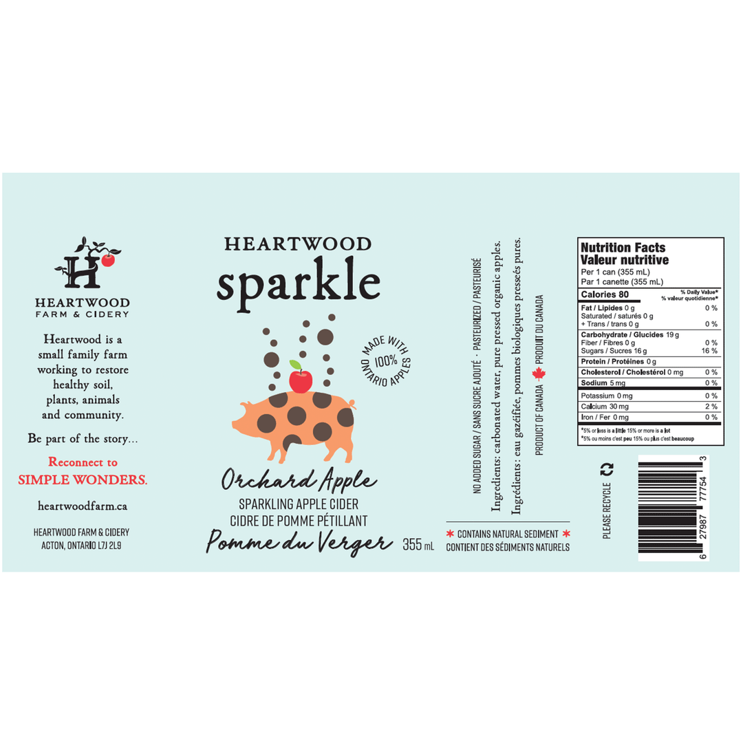 Heartwood Farm Apple Sparkle, 4x355ml