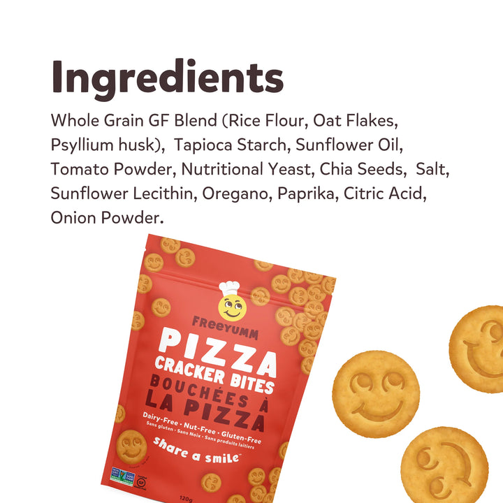 Freeyumm Pizza Cracker Bites, 120g