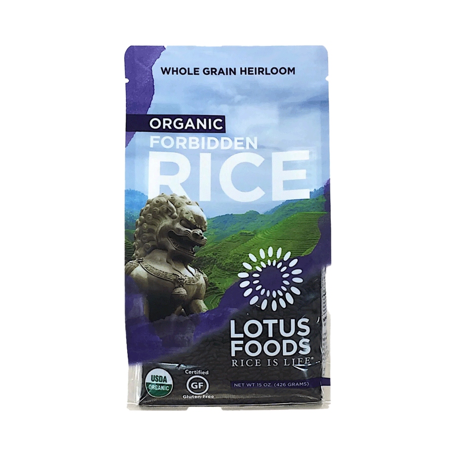 Lotus Foods Organic Forbidden Rice (Whole Grain Black), 425g