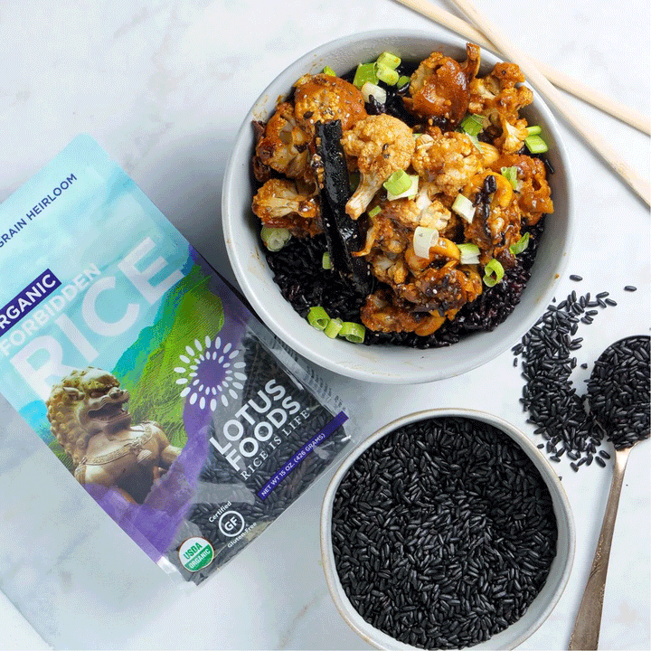 Lotus Foods Organic Forbidden Rice (Whole Grain Black), 425g