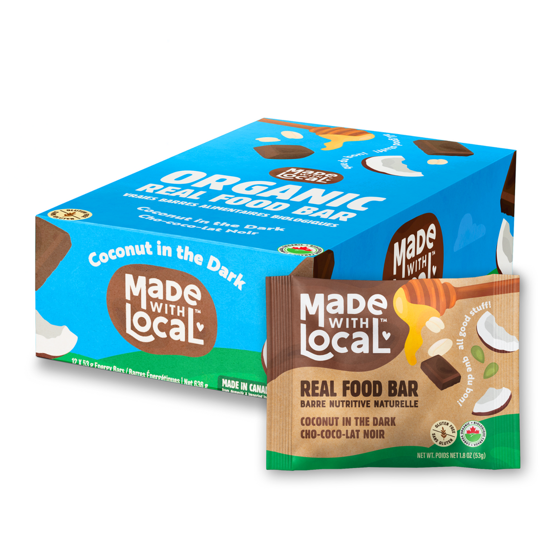 Made With Local Coconut in the Dark Real Food Bar, 12 x 53g