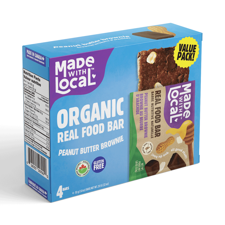 Made With Local Peanut Butter Brownie, 4x53g Bars