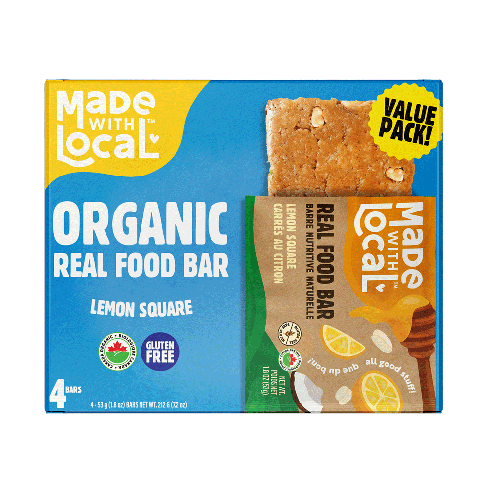 Made With Local Lemon Square, 4x53g Bars