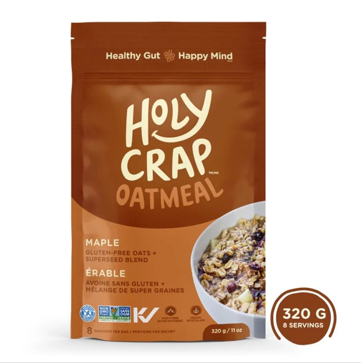 Holy Crap Organic Maple Oatmeal, 320g