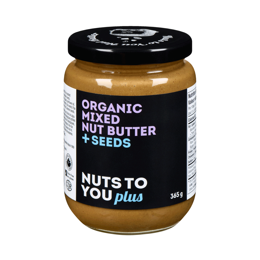 Nuts To You Plus Organic Mixed Nut Butter + Seeds, 365g