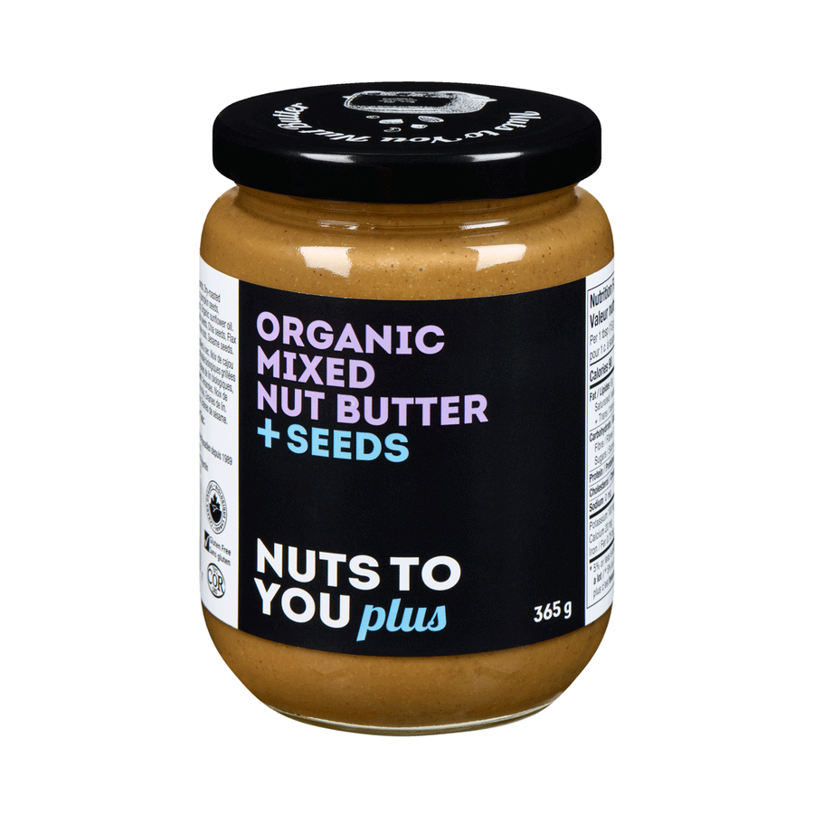 Nuts To You Plus Organic Mixed Nut Butter + Seeds, 365g