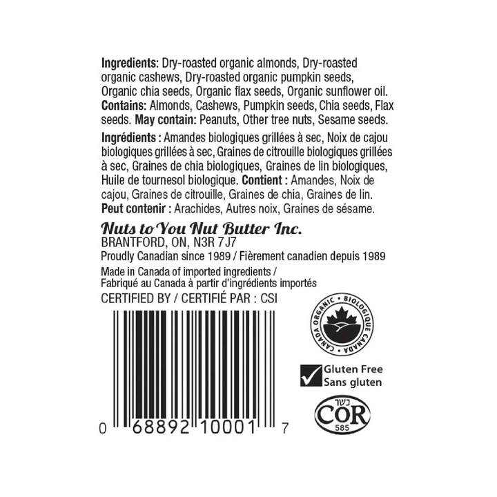 Nuts To You Plus Organic Mixed Nut Butter + Seeds, 365g