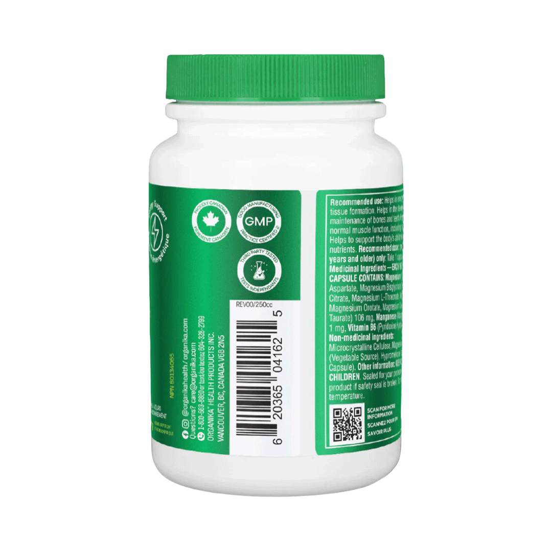 Organika 8-in-1 Magnesium - 90 Capsules