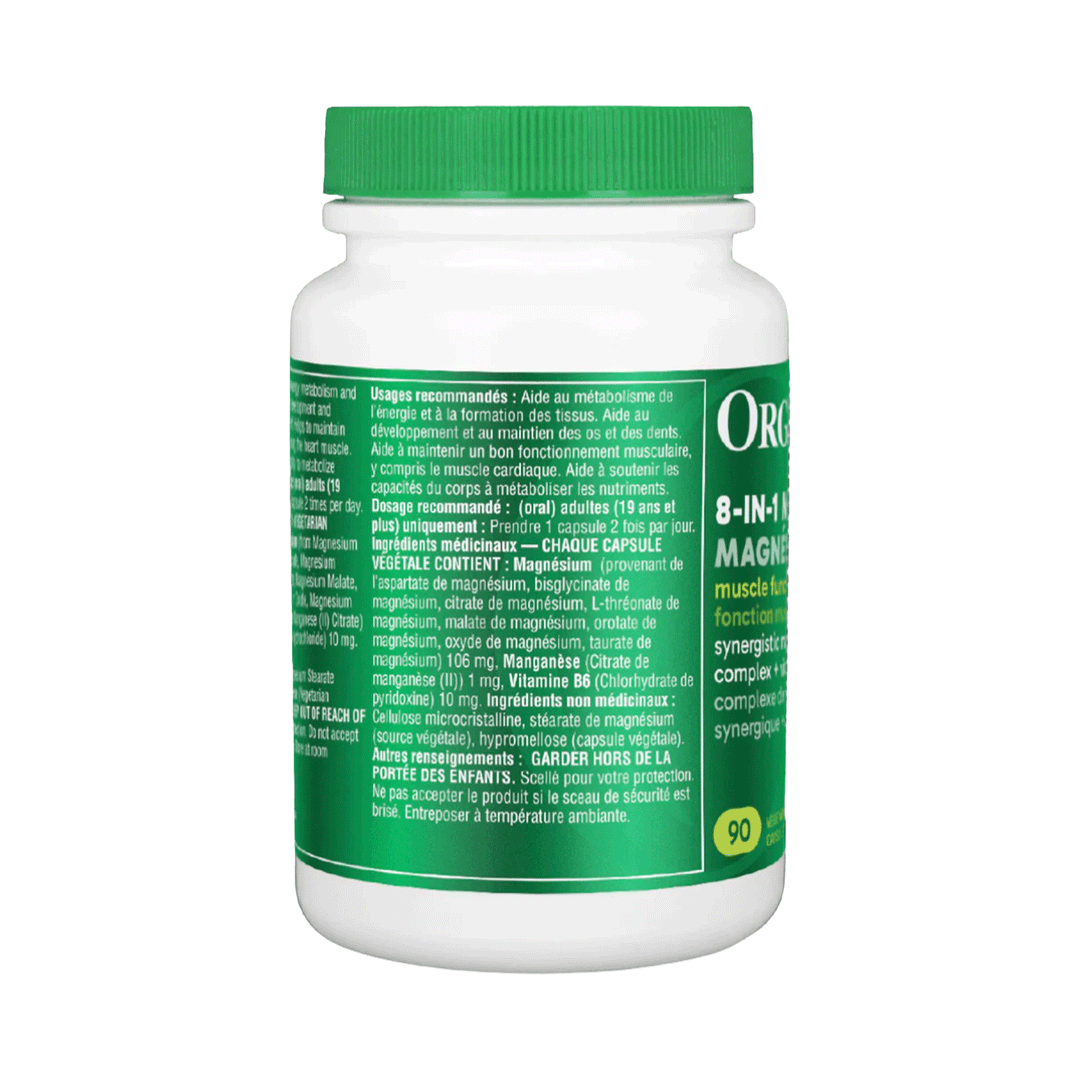 Organika 8-in-1 Magnesium - 90 Capsules