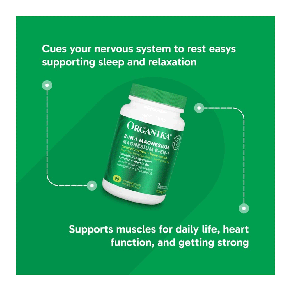 Organika 8-in-1 Magnesium - 90 Capsules