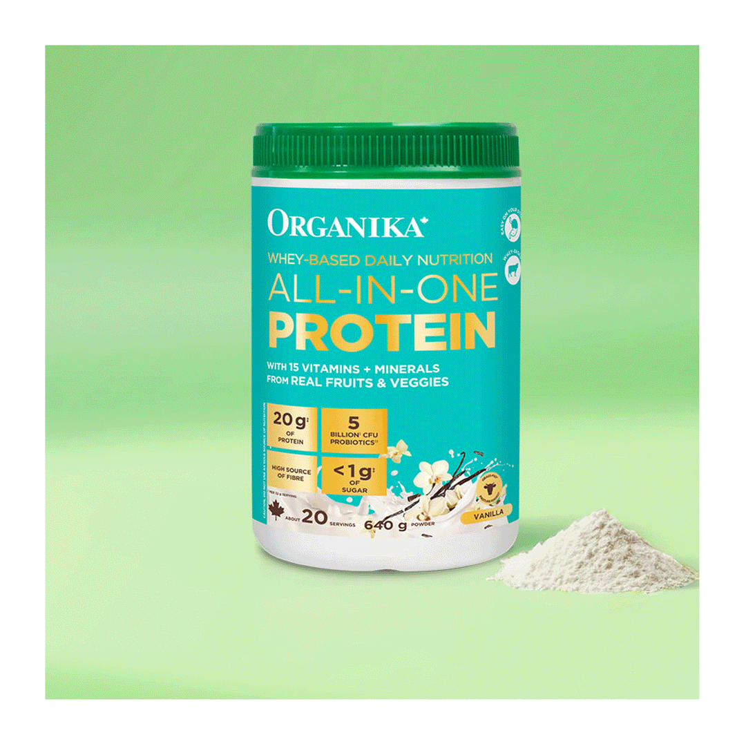 Organika Whey-Based Daily Nutrition All-In-One Protein - Vanilla, 640g