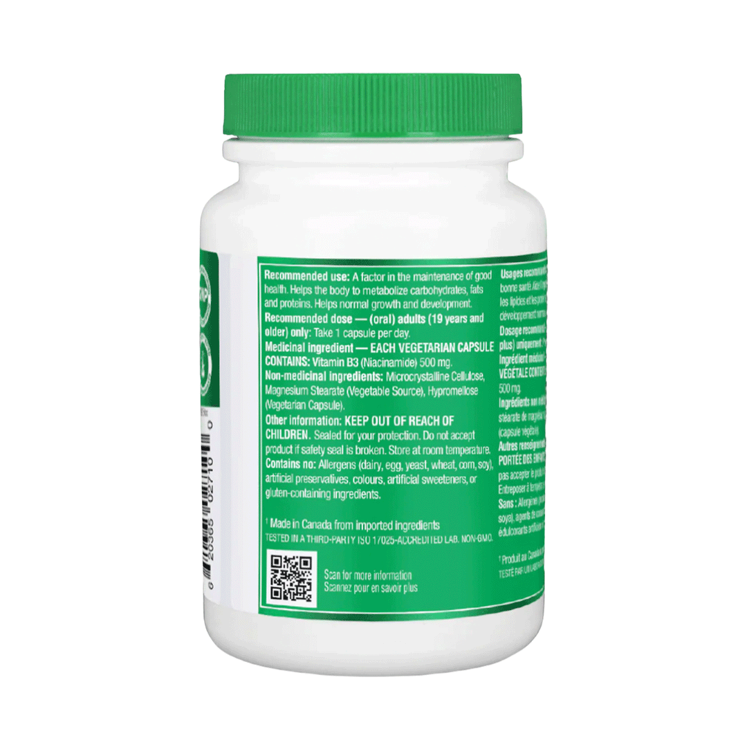 Organika Vitamin B3 Niacinamide - 90 Capsules