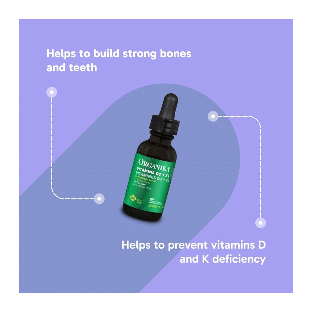 Organika Vitamin D3 + K2 Drops, 30ml