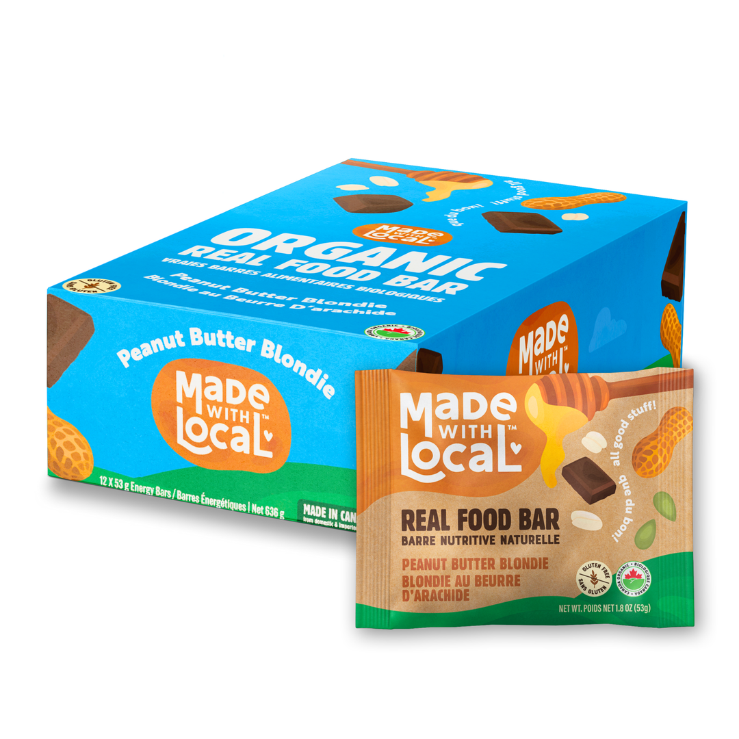 Made With Local Peanut Butter Blondie Real Food Bar, 12 x 53g