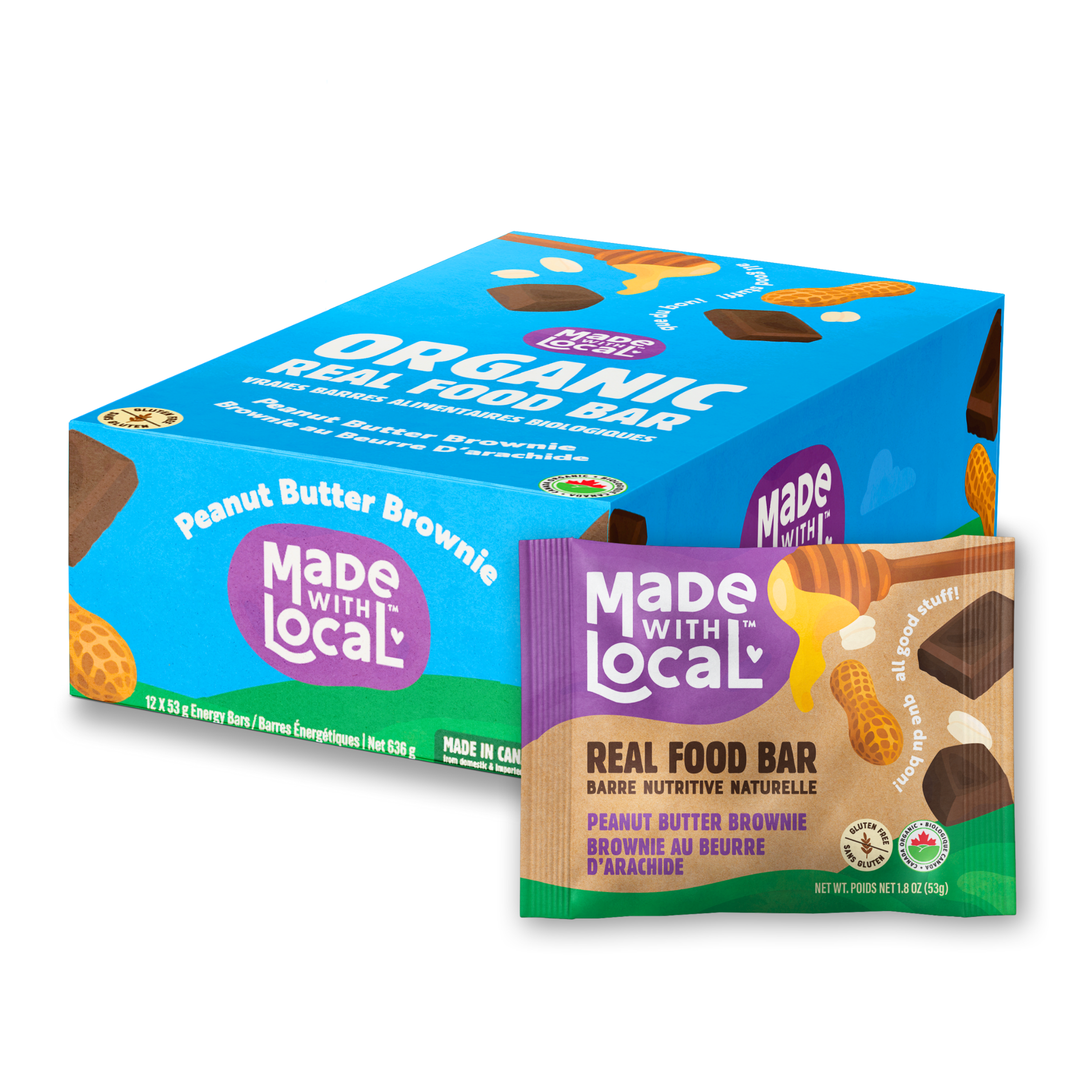 Made With Local Peanut Butter Brownie Real Food Bar, 12 x 53g