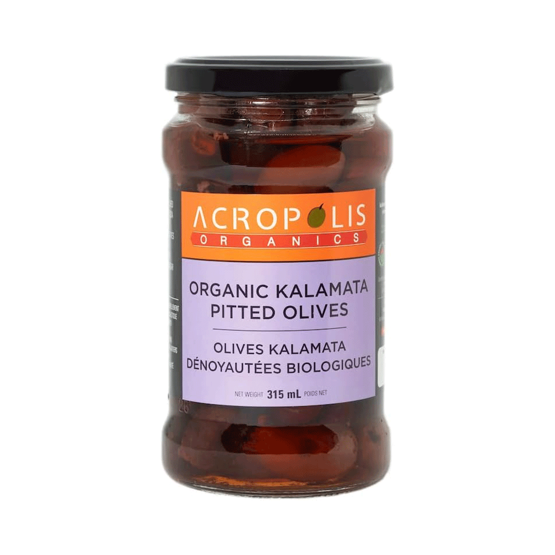 Acropolis Organics Pitted Kalamata Olives, 315ml