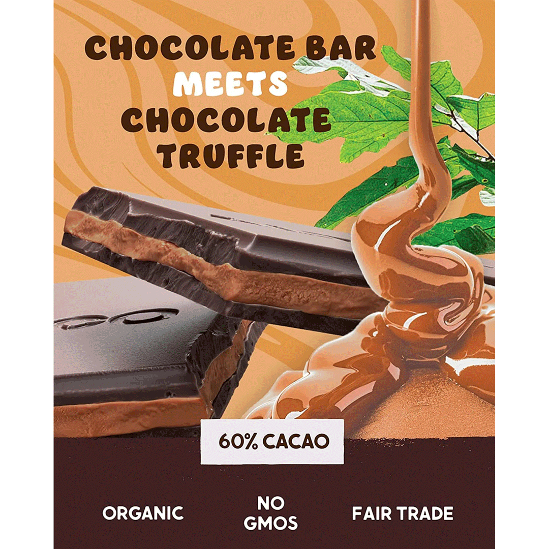 Alter Eco Organic Salted Caramel Dark Chocolate Truffle Thins (60% Cacao), 84g