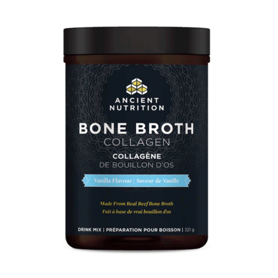 Ancient Nutrition Bone Broth Collagen - Vanilla, 321g