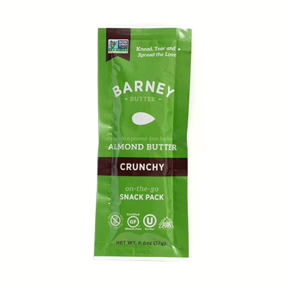 Barney Butter Almond Butter Snack Packs Crunchy, 6 Pack