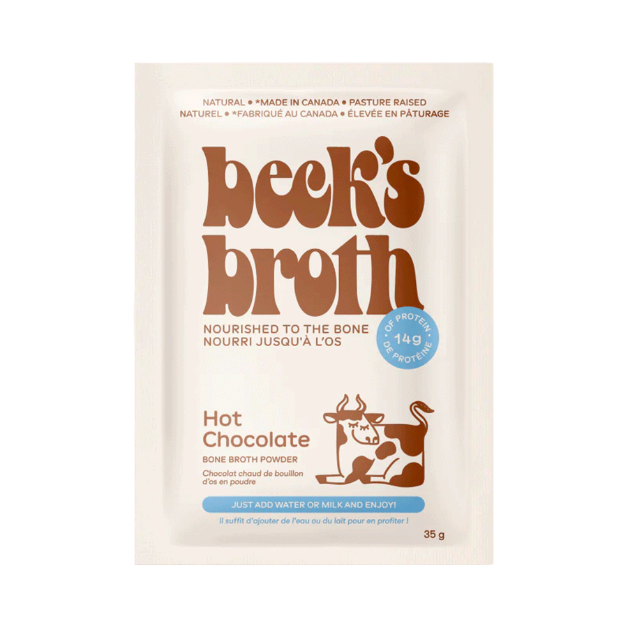 Beck's Broth Hot Chocolate Bone Broth Powder, 35g