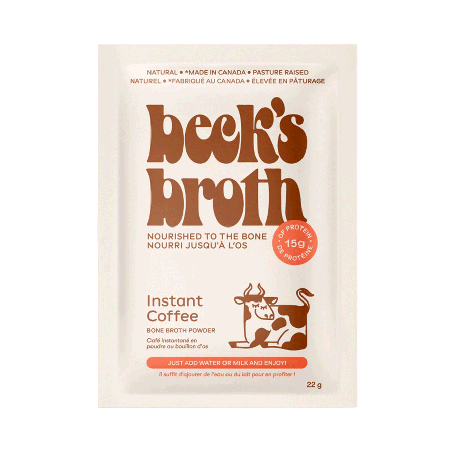 Beck's Broth Instant Coffee Bone Broth Powder, 22g