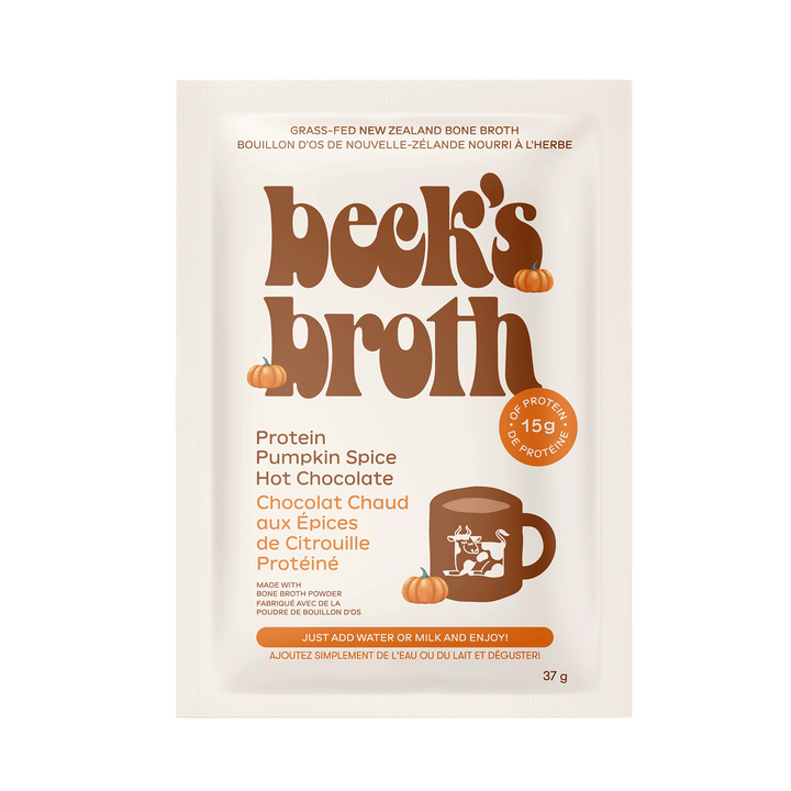 Beck's Broth  Protein Pumpkin Spice Hot Chocolate,  37g