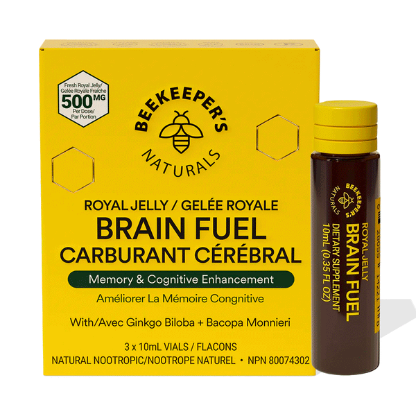 Beekeeper's Naturals B.LXR Brain Fuel, 3 x 10ml