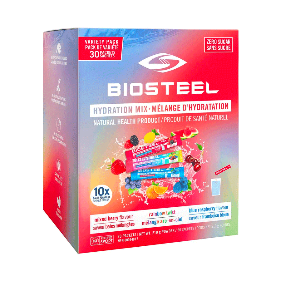 BioSteel Hydration Mix Variety Pack, 210g (30 Packets)