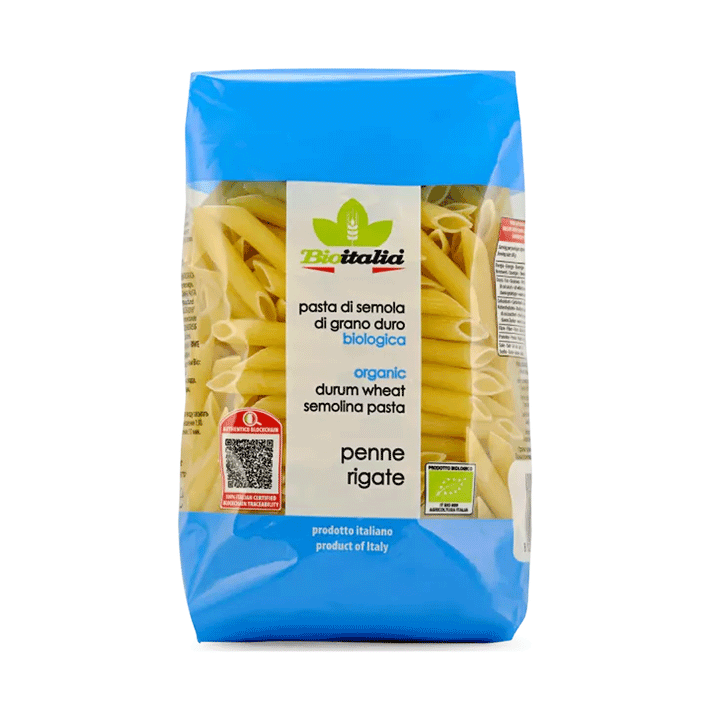 Bioitalia Organic Penne Rigate, 500g