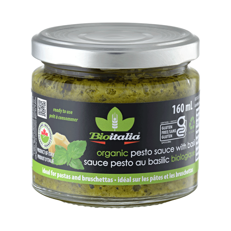 Bioitalia Organic Pesto With Basil, 160ml