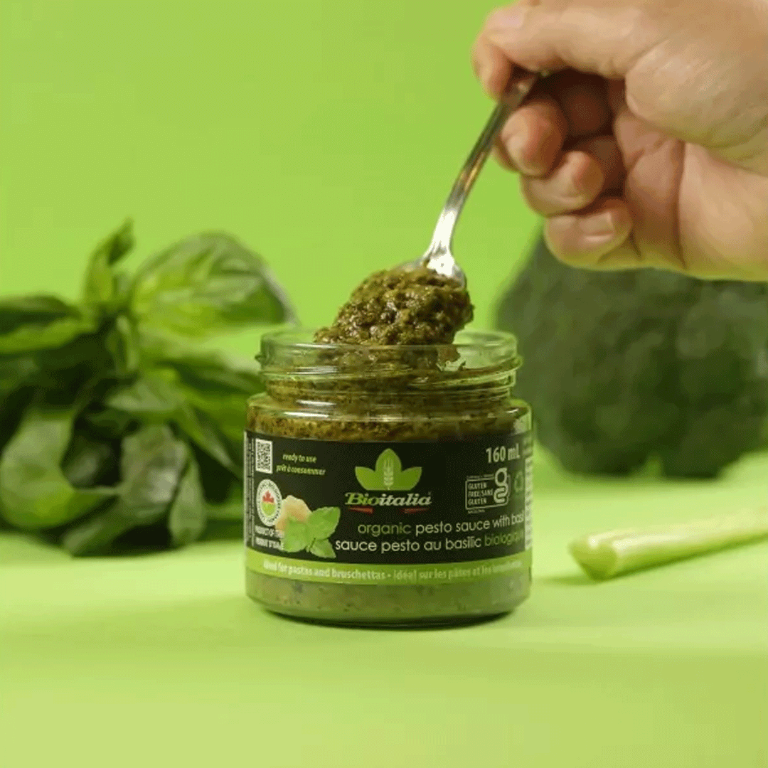 Bioitalia Organic Pesto With Basil, 160ml