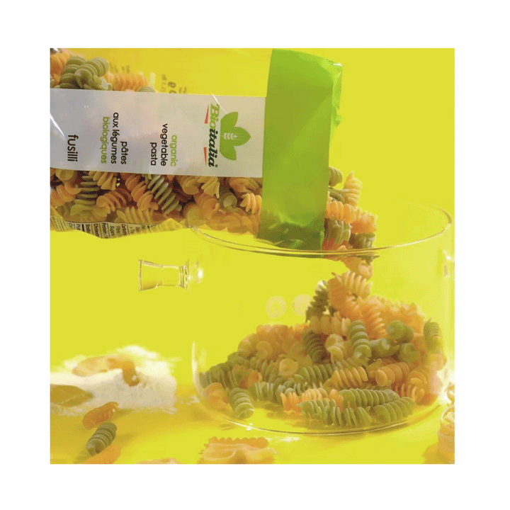 Bioitalia Organic Vegetable Tricolore Fusilli, 500g