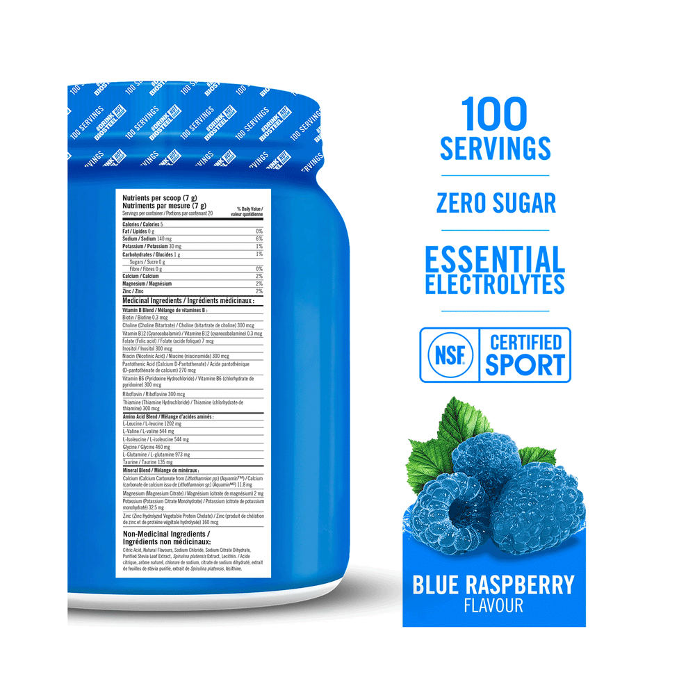 BioSteel Hydration Mix Blue Raspberry, 700g (100 Servings)